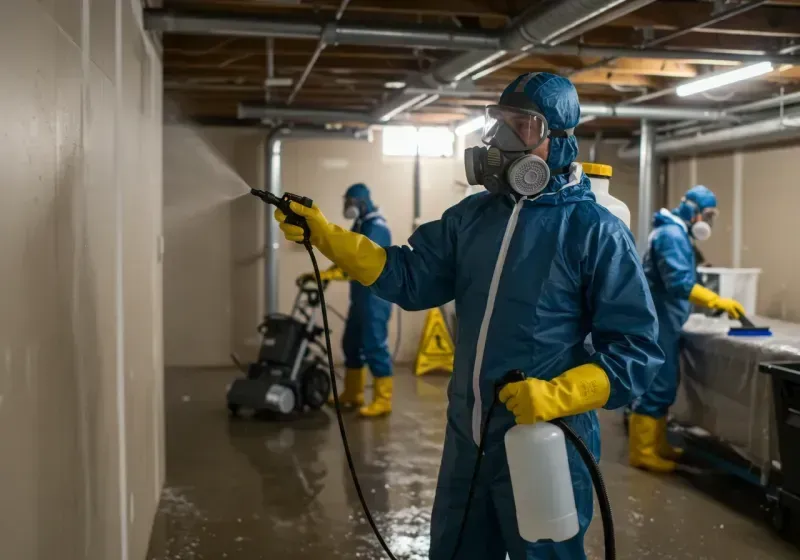 Basement Sanitization and Antimicrobial Treatment process in Lemmon Valley, NV