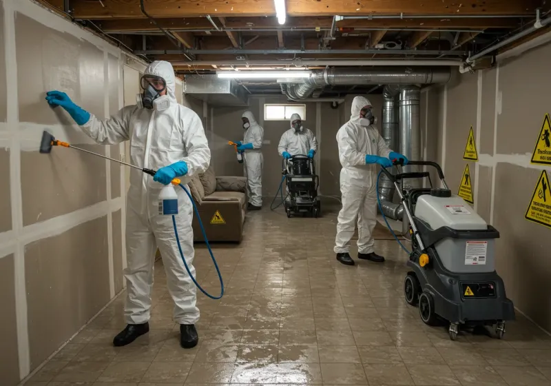 Basement Moisture Removal and Structural Drying process in Lemmon Valley, NV